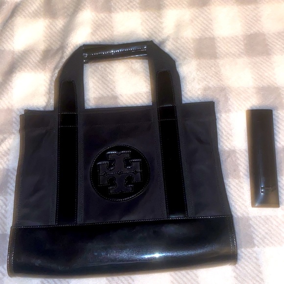 Tory Burch Tote/ Classic Black / Mint - Picture 4 of 4